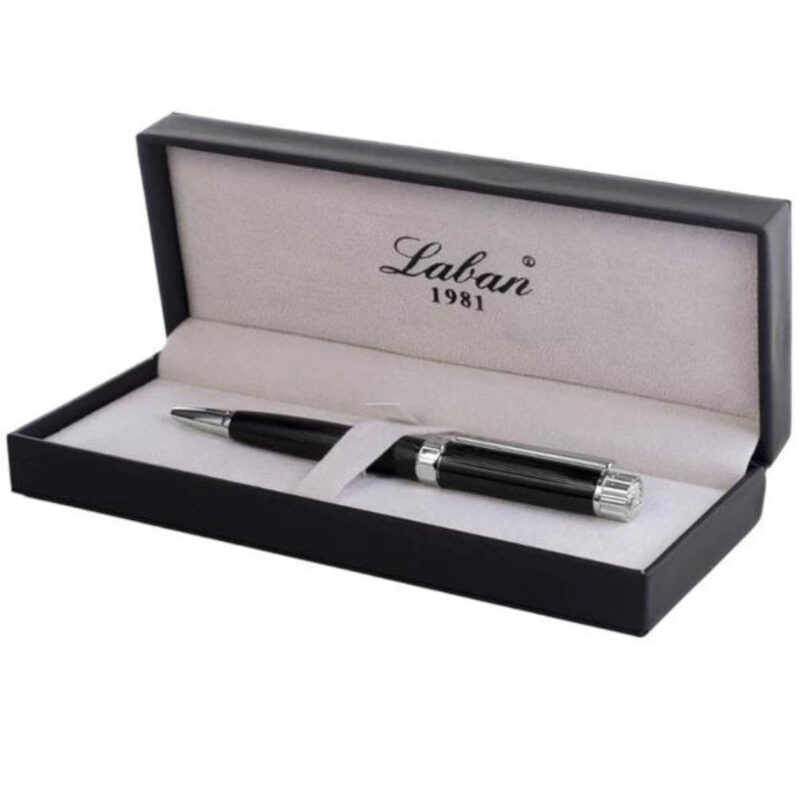 Laban Crown Black Ballpoint Pen
