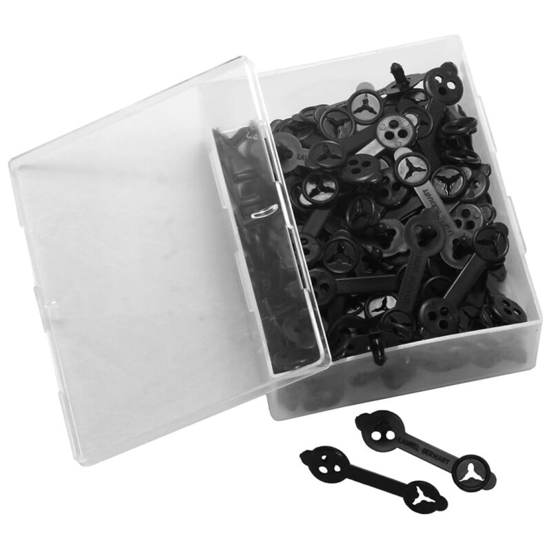 Laurel Beta Box Bag Fasteners Black 30 mm