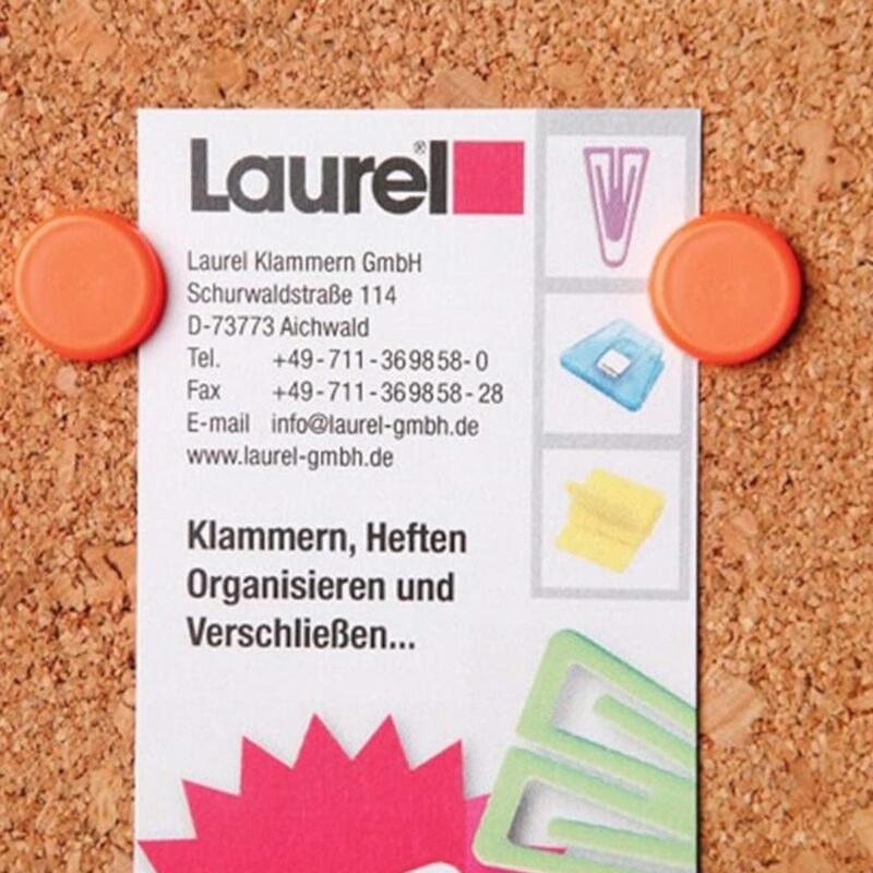 Laurel Box of Super Drawing Pins Thumb Tacks 30 mm- Pack of 4