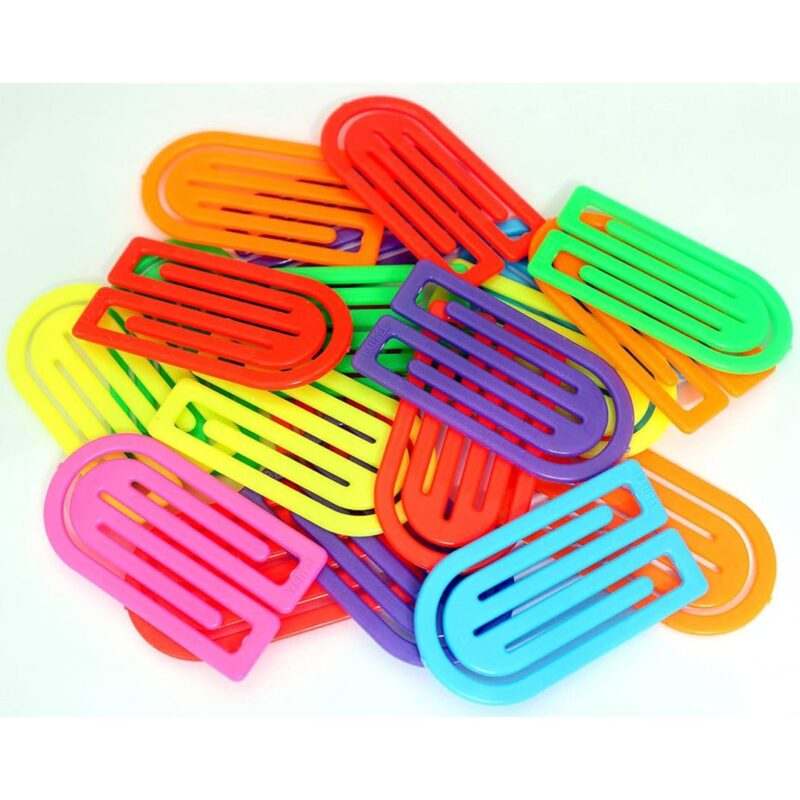 Laurel King Paper Clip Assorted Colours 50 mm- Pack of 20