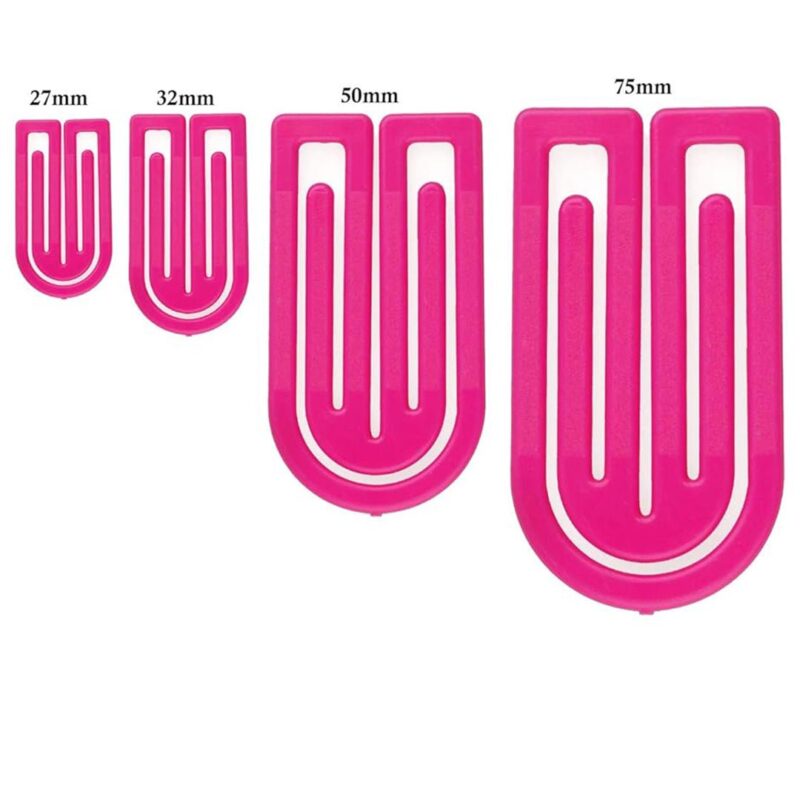 Laurel King Paper Clip Assorted Colours 50 mm- Pack of 20