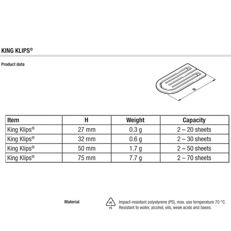 Laurel King Paper Clip U Shaped Designer Assorted  75mm - Pack of 5