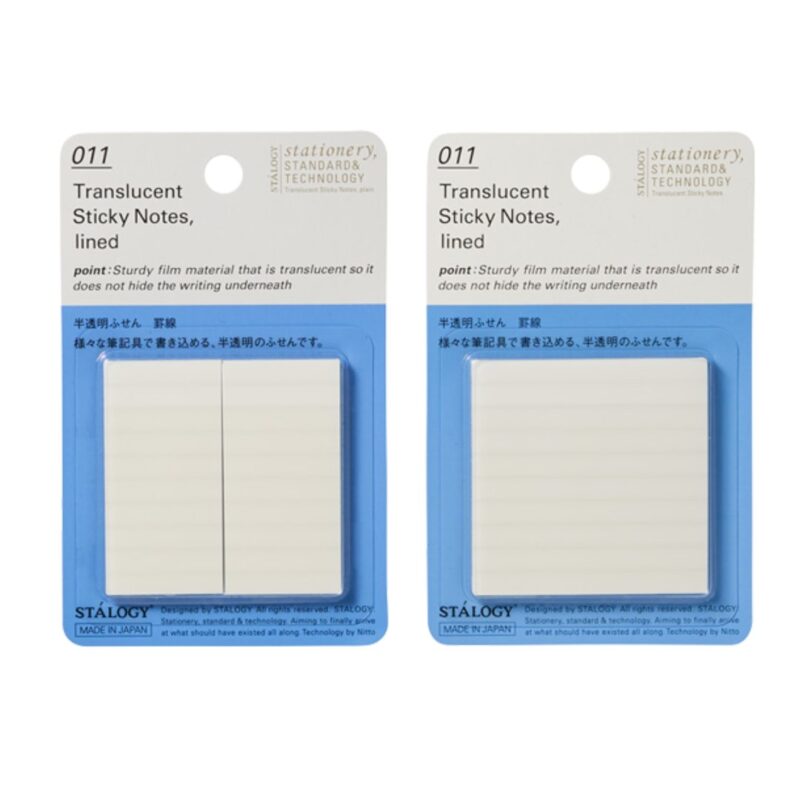 Stalogy Translucent Sticky Notes